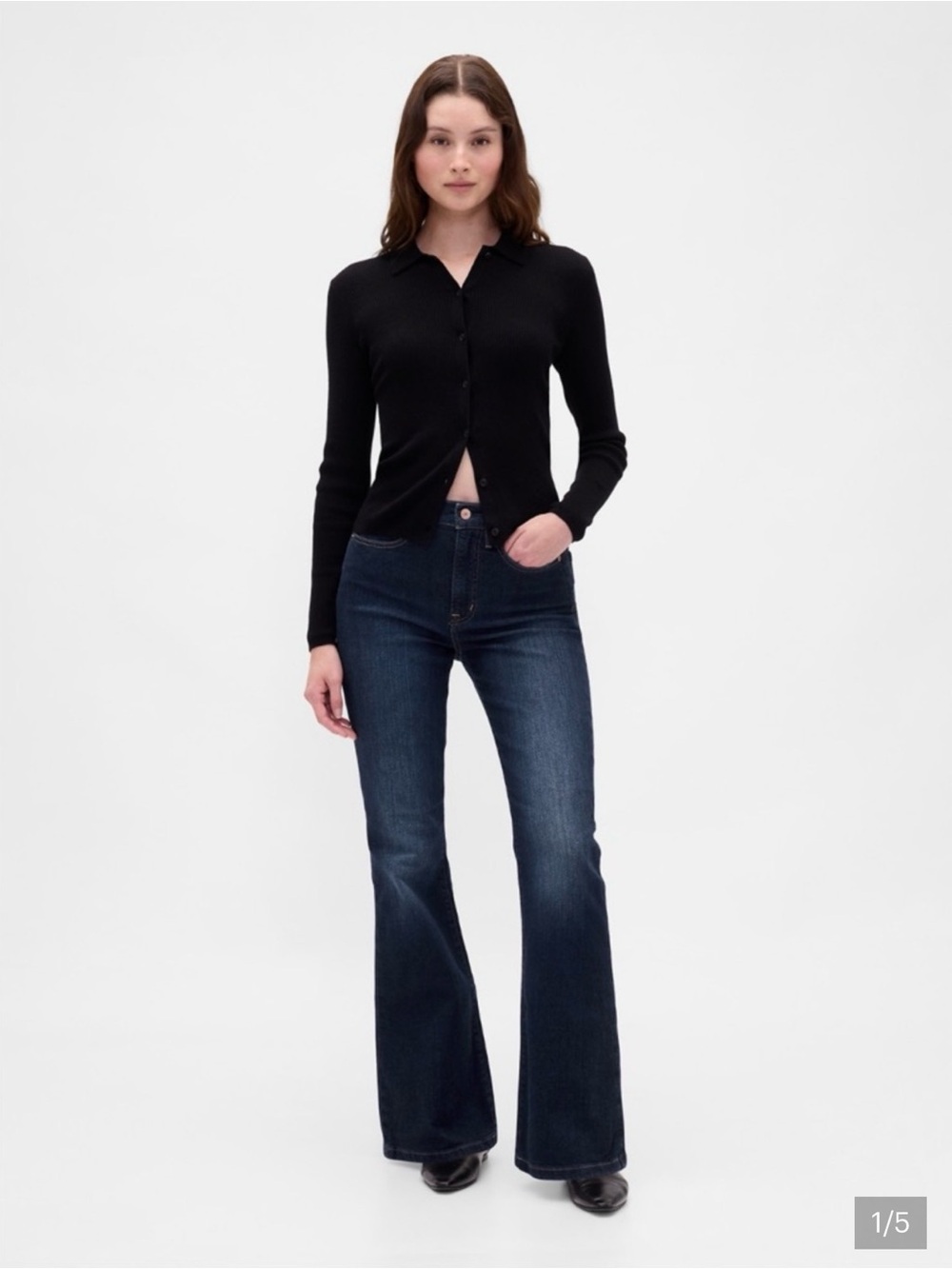 Gap 70’s Flare HighRise Dark Wash Jeans